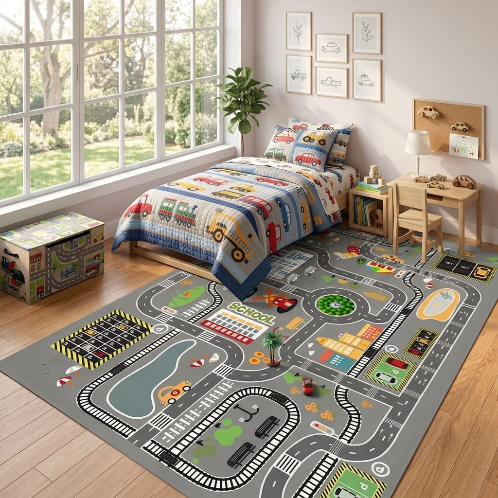 Cocon Montessori Tapis Circuit De Course Enfant
