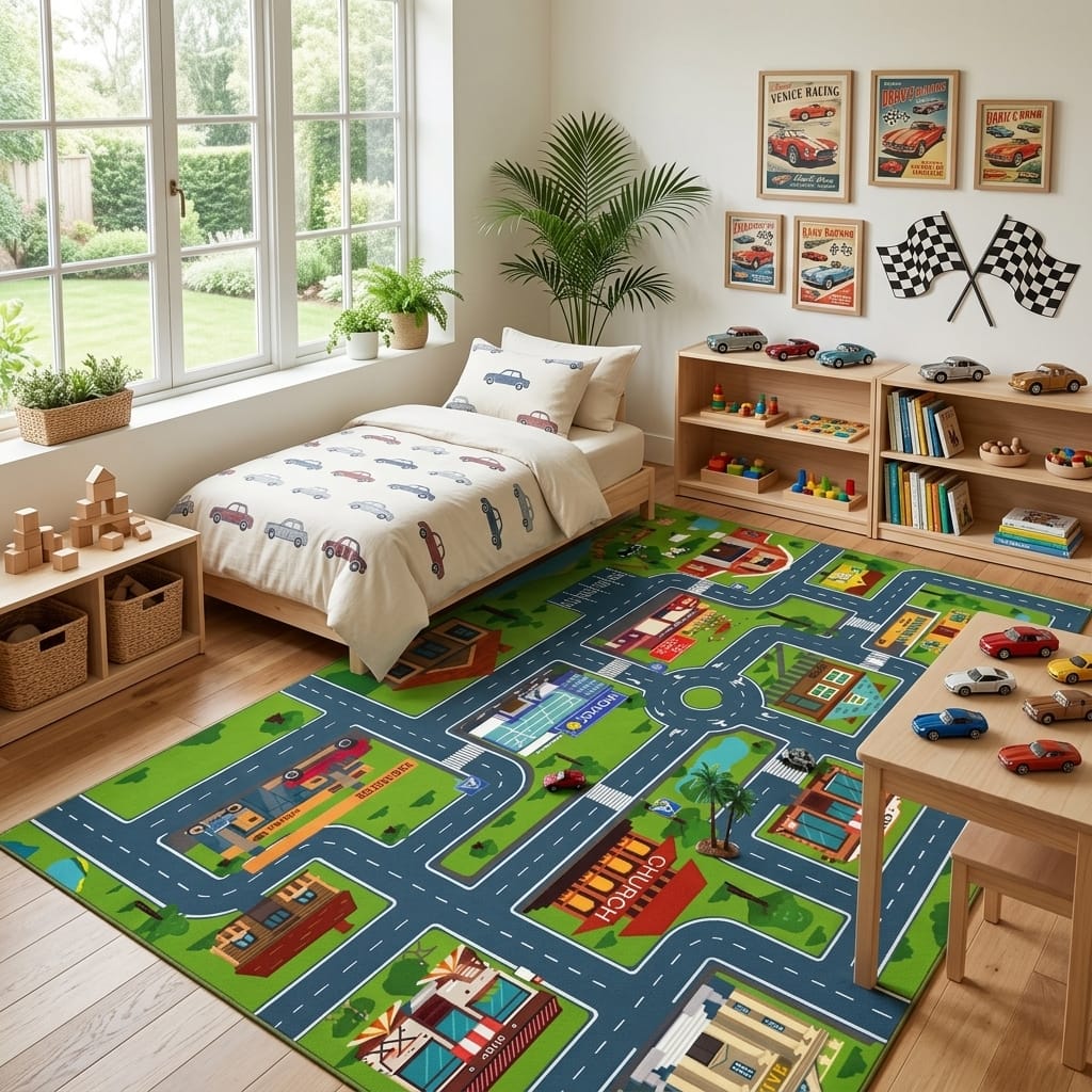 Cocon Montessori Tapis Circuit De Course Enfant
