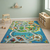 Cocon Montessori Tapis Circuit Voiture Enfant Aventure