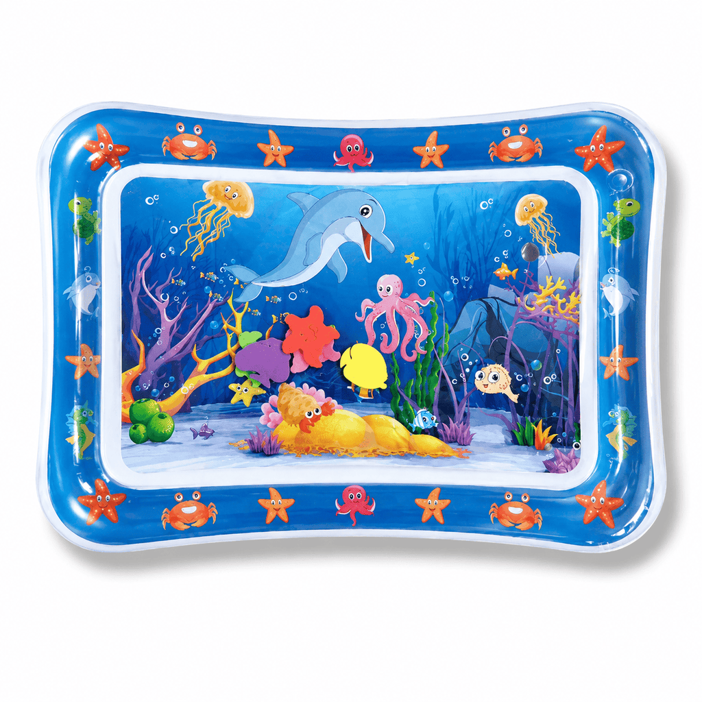 Cocon Montessori Tapis D'Eau Gonflable Bébé Univers Aquatique