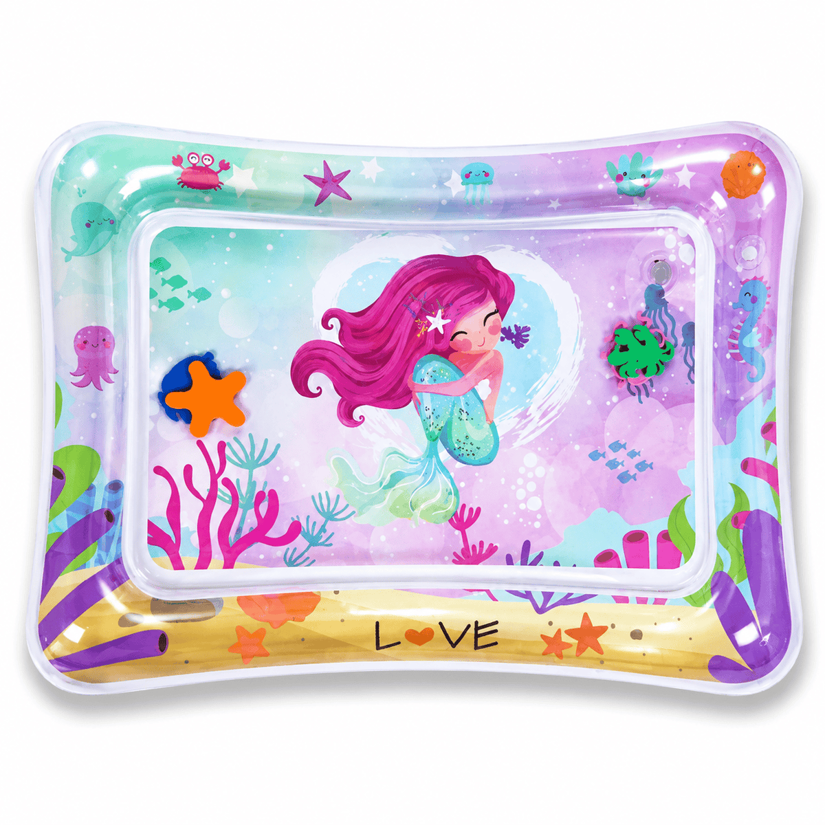 Cocon Montessori Tapis D'Eau Gonflable Bébé Univers Aquatique