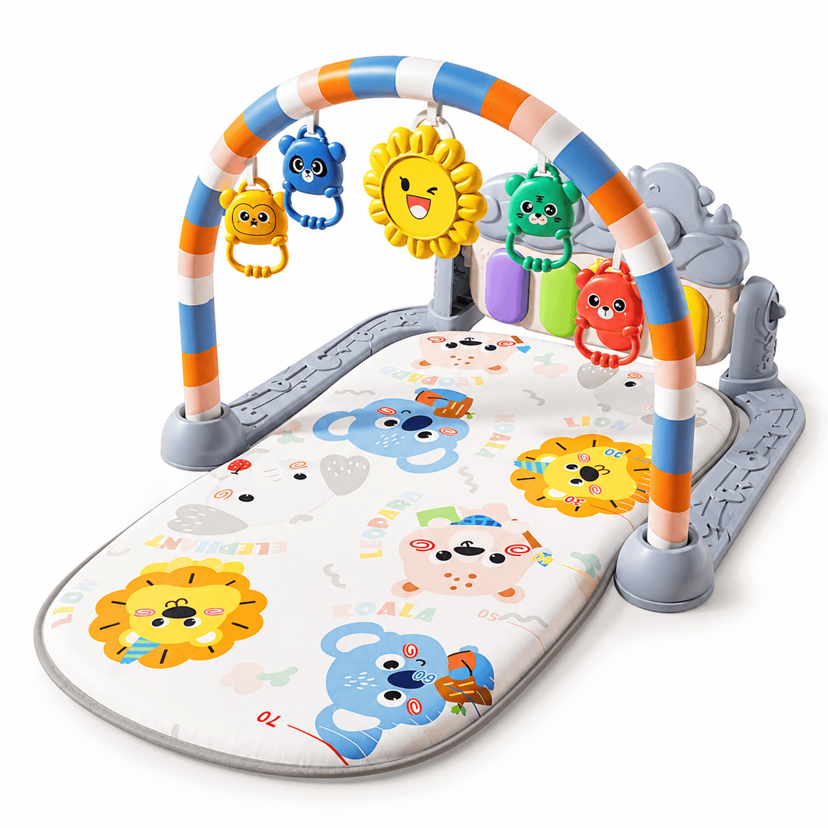 Cocon Montessori Tapis D'Eveil Bébé Avec Arche Et Lumiere