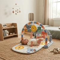 Cocon Montessori Tapis D'Eveil Bébé Avec Arche Et Lumiere