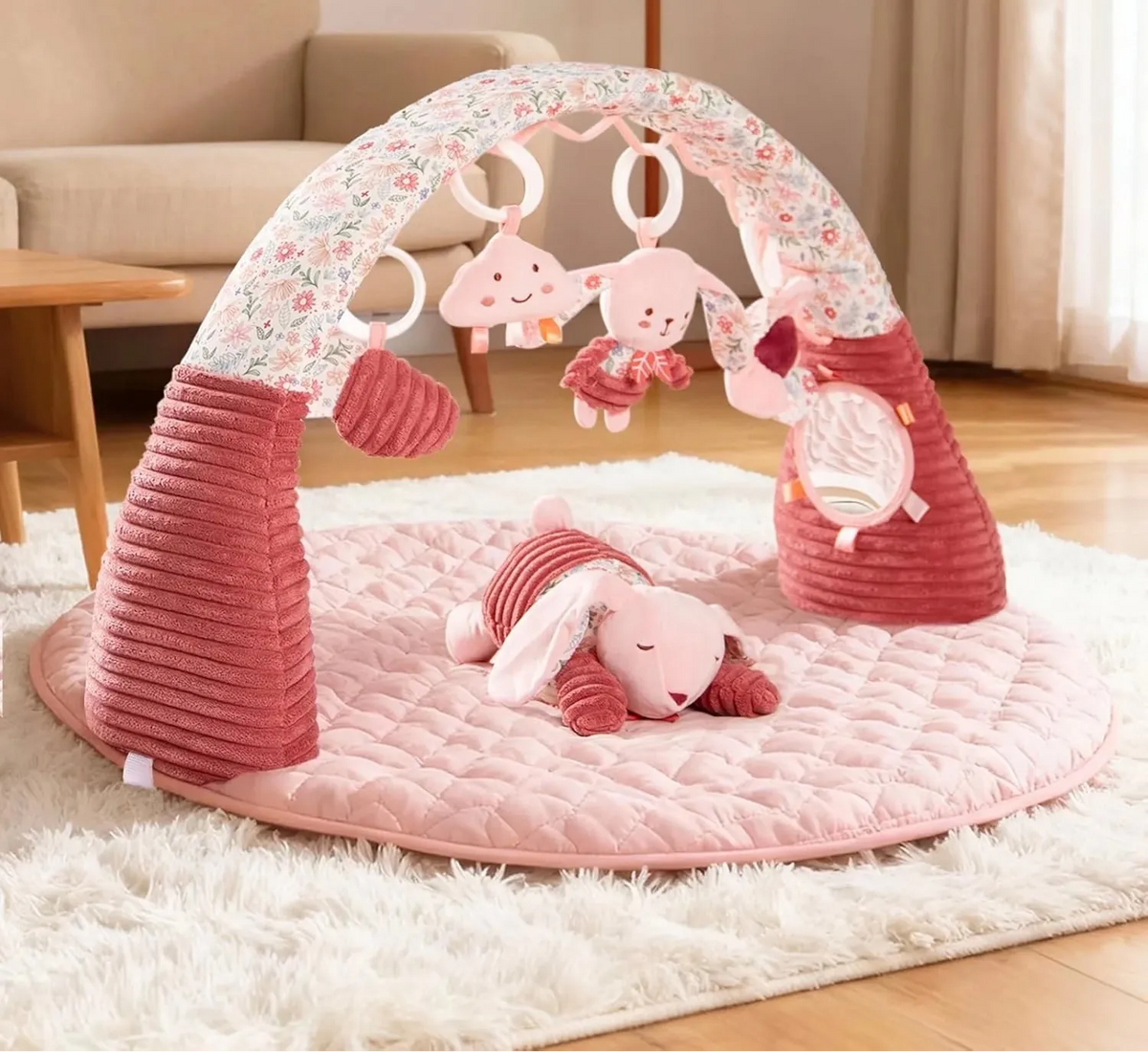 Cocon Montessori Tapis D'Eveil Bébé Matelassé