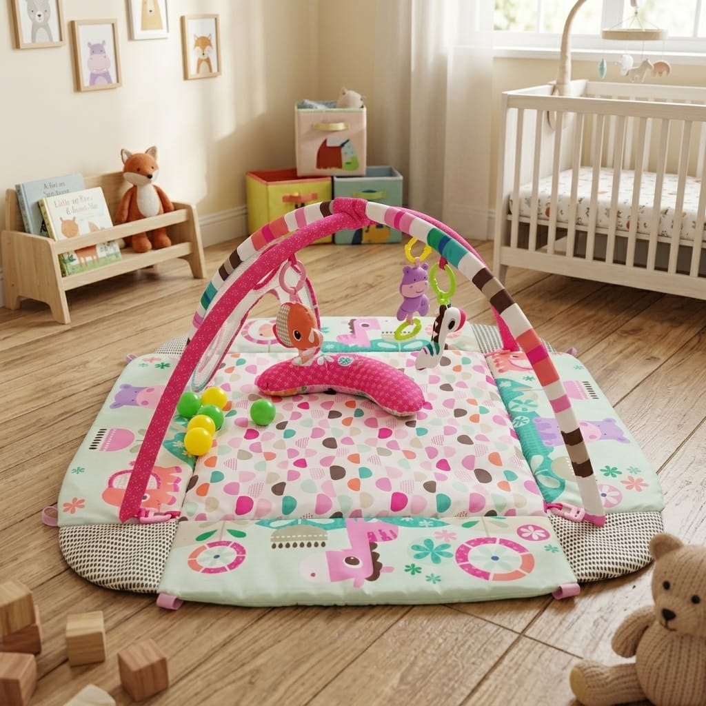 Cocon Montessori Tapis D'Eveil Bébé Modulable Parc
