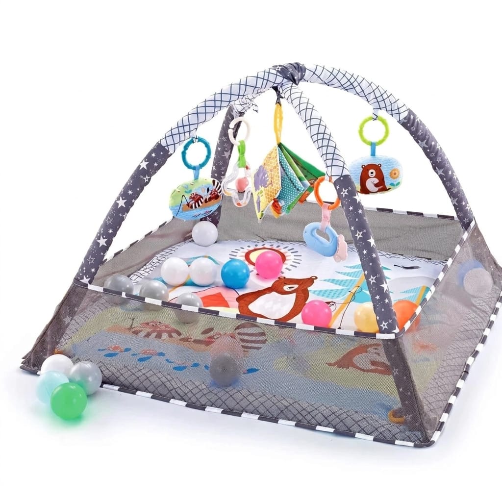 Cocon Montessori Tapis D'Eveil Bébé Motif Animaux