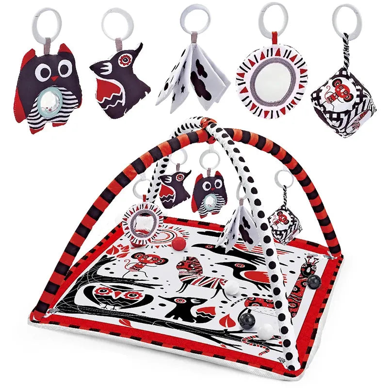 Cocon Montessori Tapis D'Eveil Bébé Motif Animaux