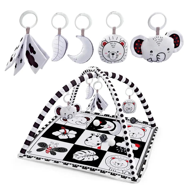 Cocon Montessori Tapis D'Eveil Bébé Motif Animaux