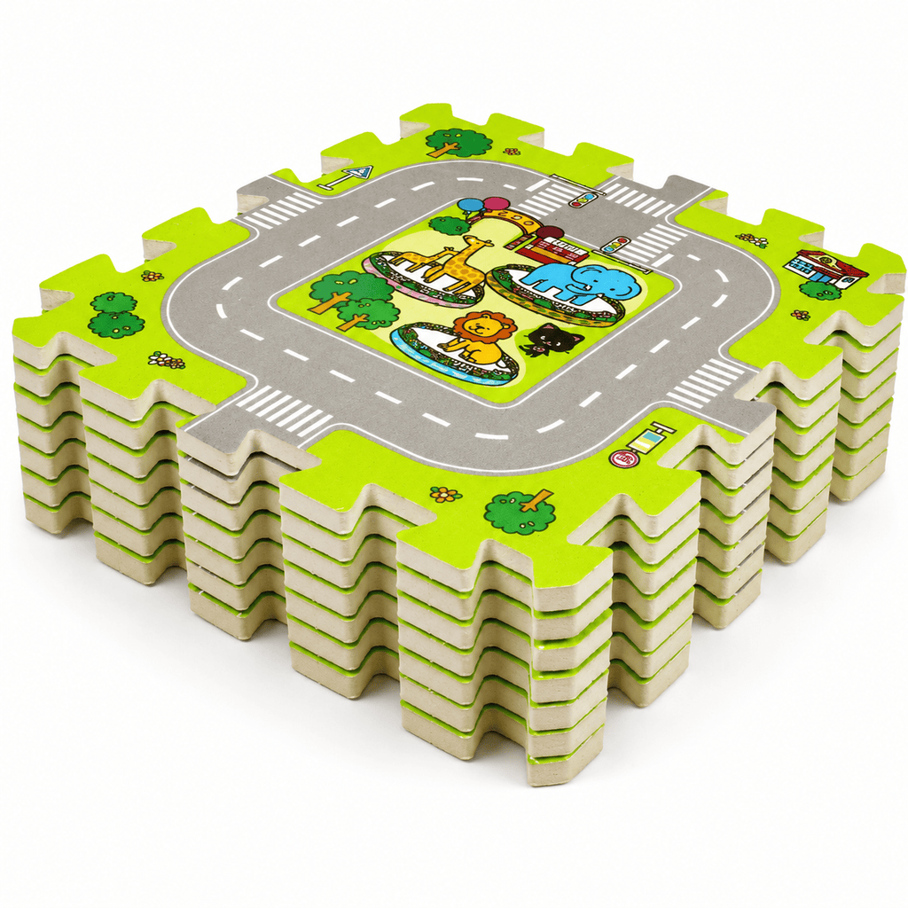 Cocon Montessori Tapis D'Eveil En Mousse Puzzle Route