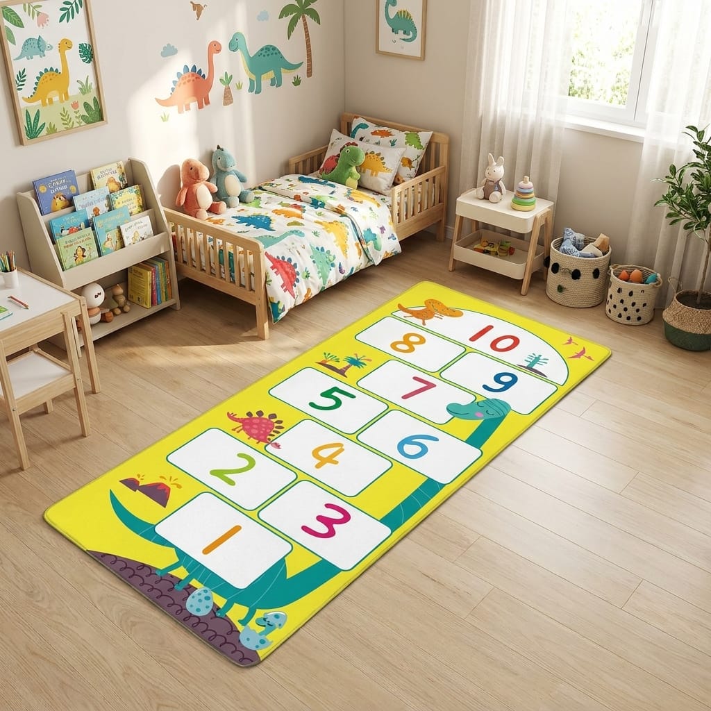 Cocon Montessori Tapis De Jeu De La Marelle Pour Enfant