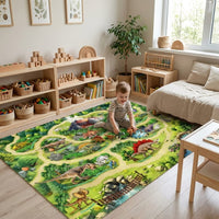 Cocon Montessori Tapis De Jeu Dinosaure