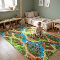 Cocon Montessori Tapis De Jeu Dinosaure