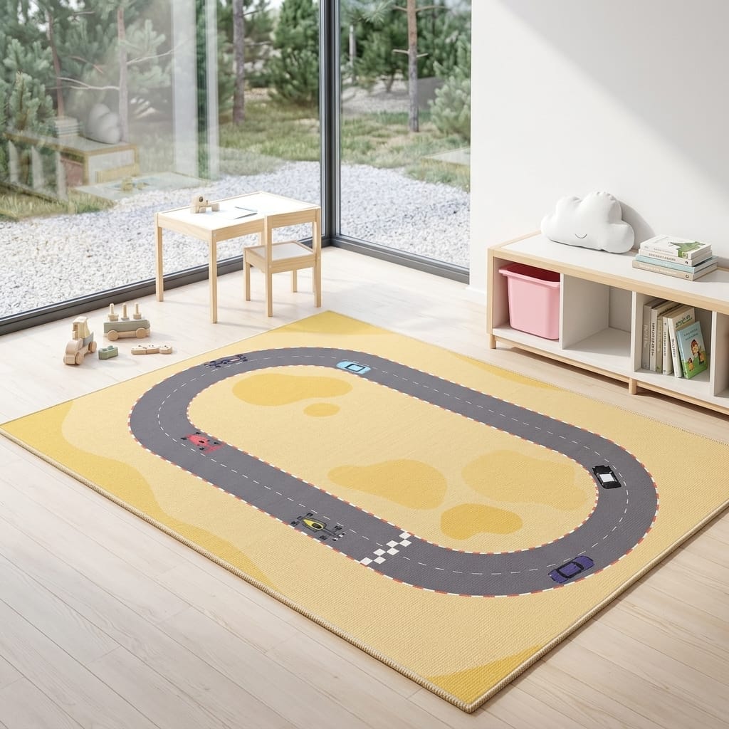 Cocon Montessori Tapis De Jeu Route Et Train