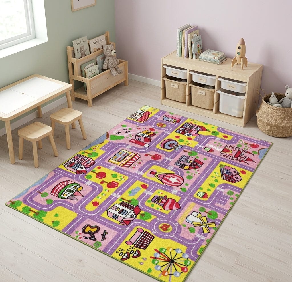 Cocon Montessori Tapis De Jeu Village Enfant