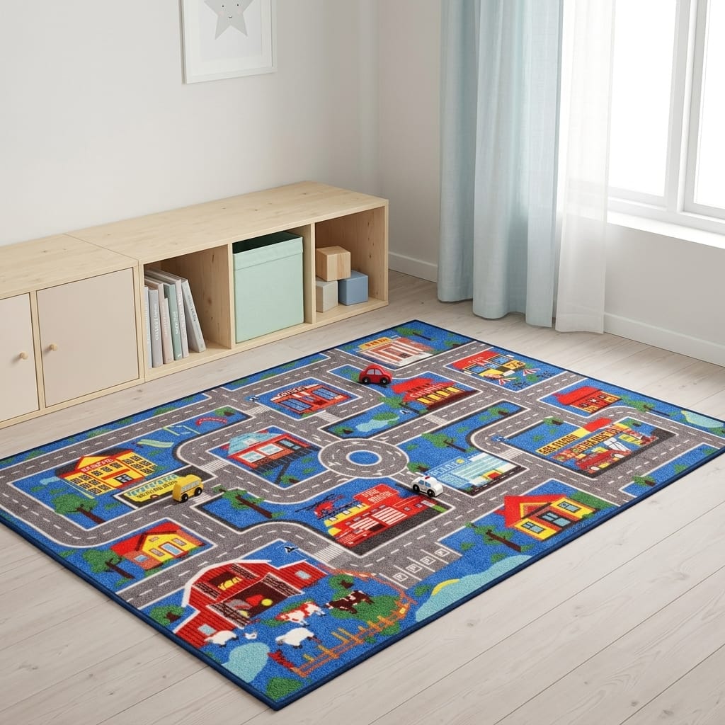 Cocon Montessori Tapis De Jeu Village Enfant