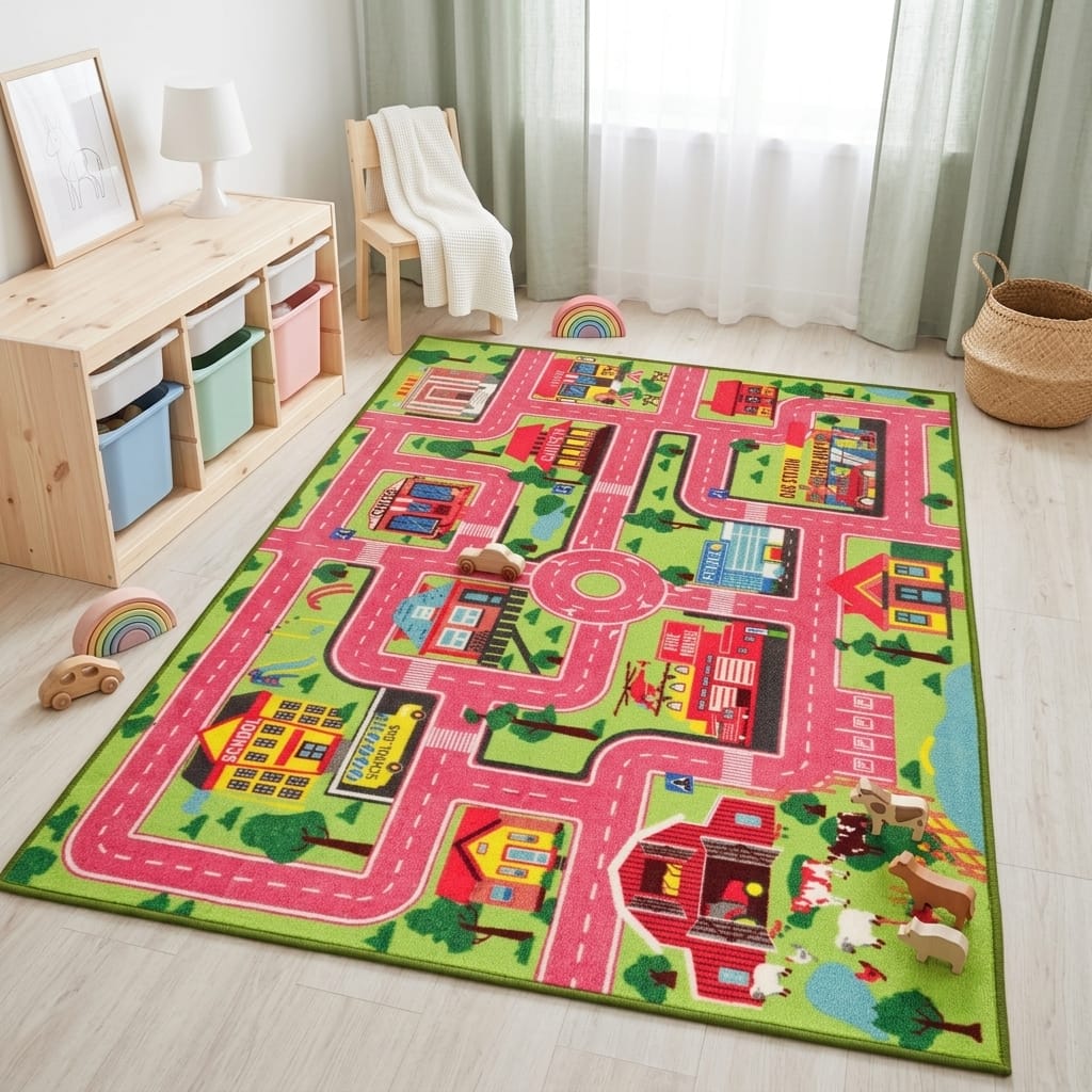 Cocon Montessori Tapis De Jeu Village Enfant