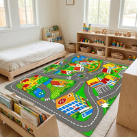 Cocon Montessori Tapis De Jeu Voiture Interactif