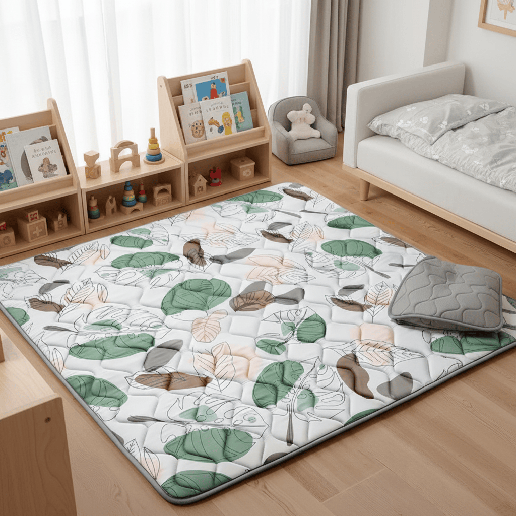 Cocon Montessori Tapis De Sol Bébé Lavable