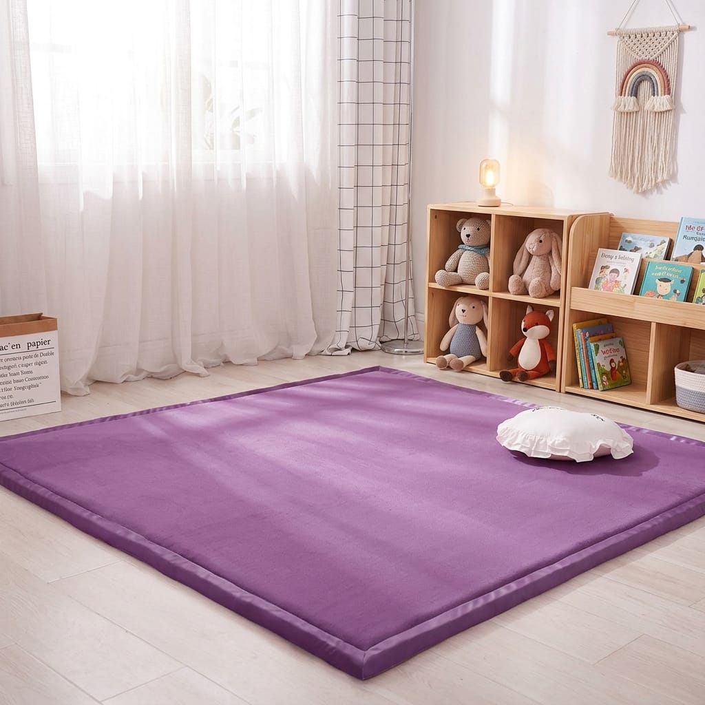 Cocon Montessori Tapis De Sol En Velours