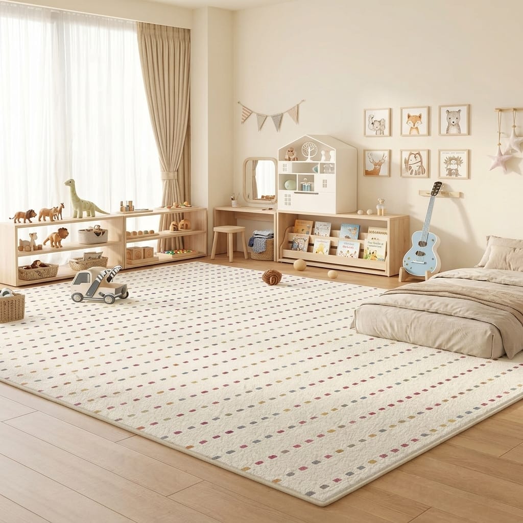 Cocon Montessori Tapis De Sol Moelleux Chambre Enfant