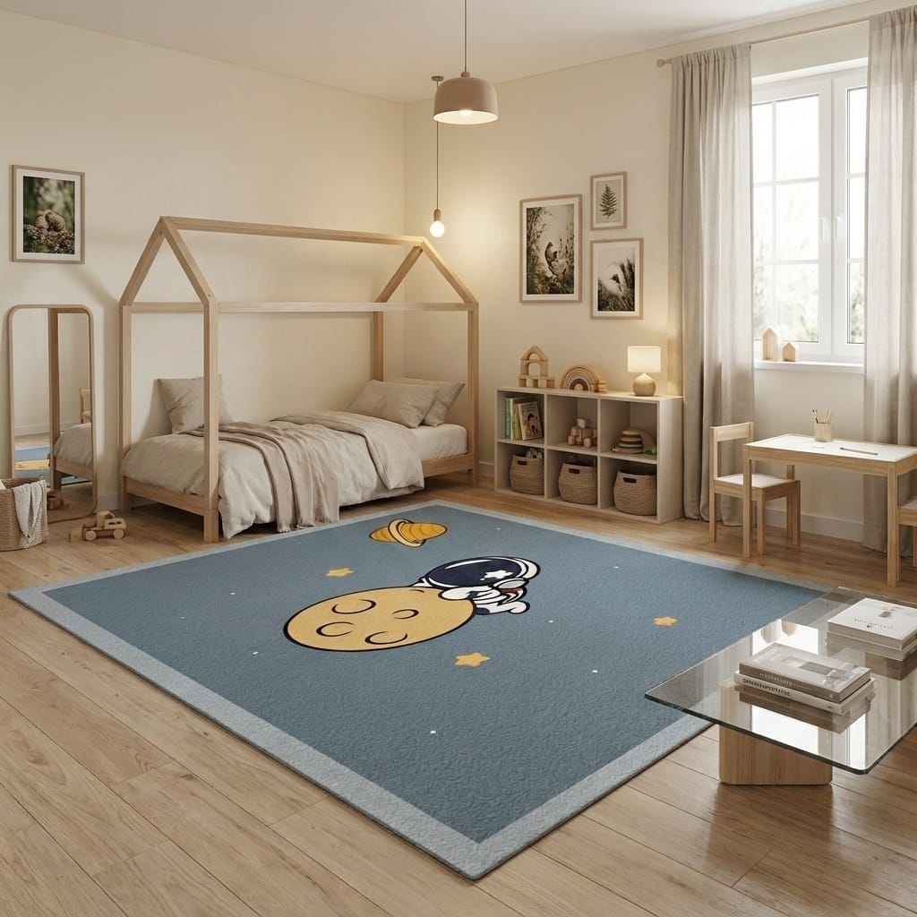 Cocon Montessori Tapis De Sol Moelleux Chambre Enfant