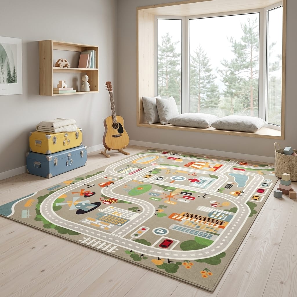 Cocon Montessori Tapis De Sol Ville Enfant