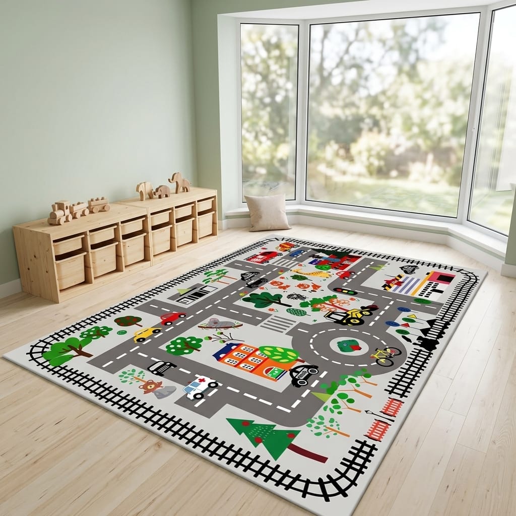 Cocon Montessori Tapis De Sol Ville Enfant