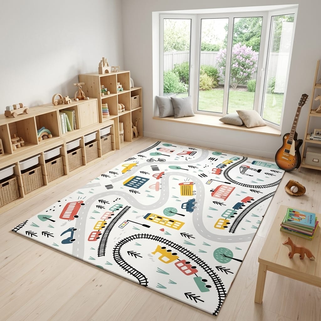 Cocon Montessori Tapis De Sol Ville Enfant