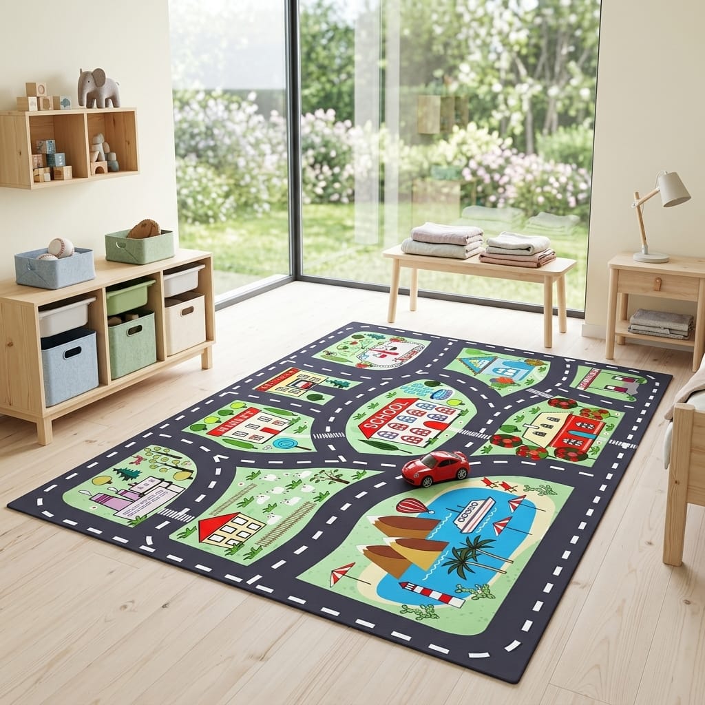 Cocon Montessori Tapis De Sol Ville Enfant