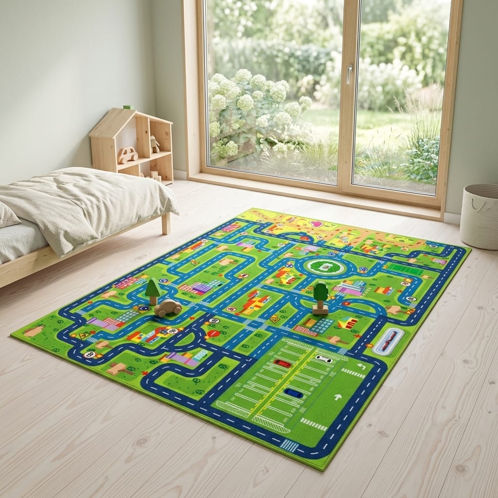 Cocon Montessori Tapis De Sol Ville Enfant