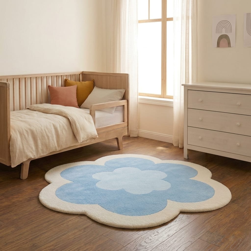 Cocon Montessori Tapis En Forme De Fleur