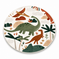 Cocon Montessori Tapis Enfant Rond Dinosaure