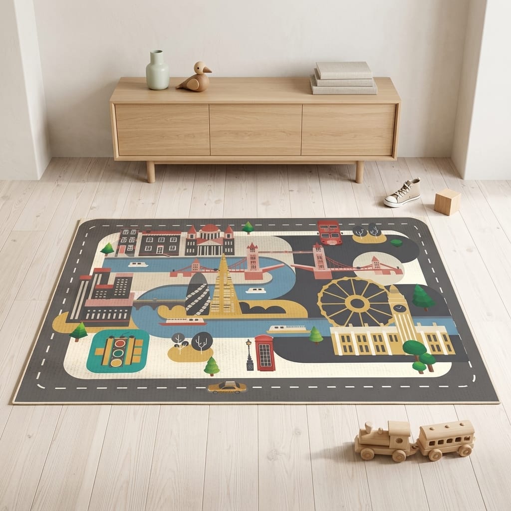 Cocon Montessori Tapis Parking Enfant