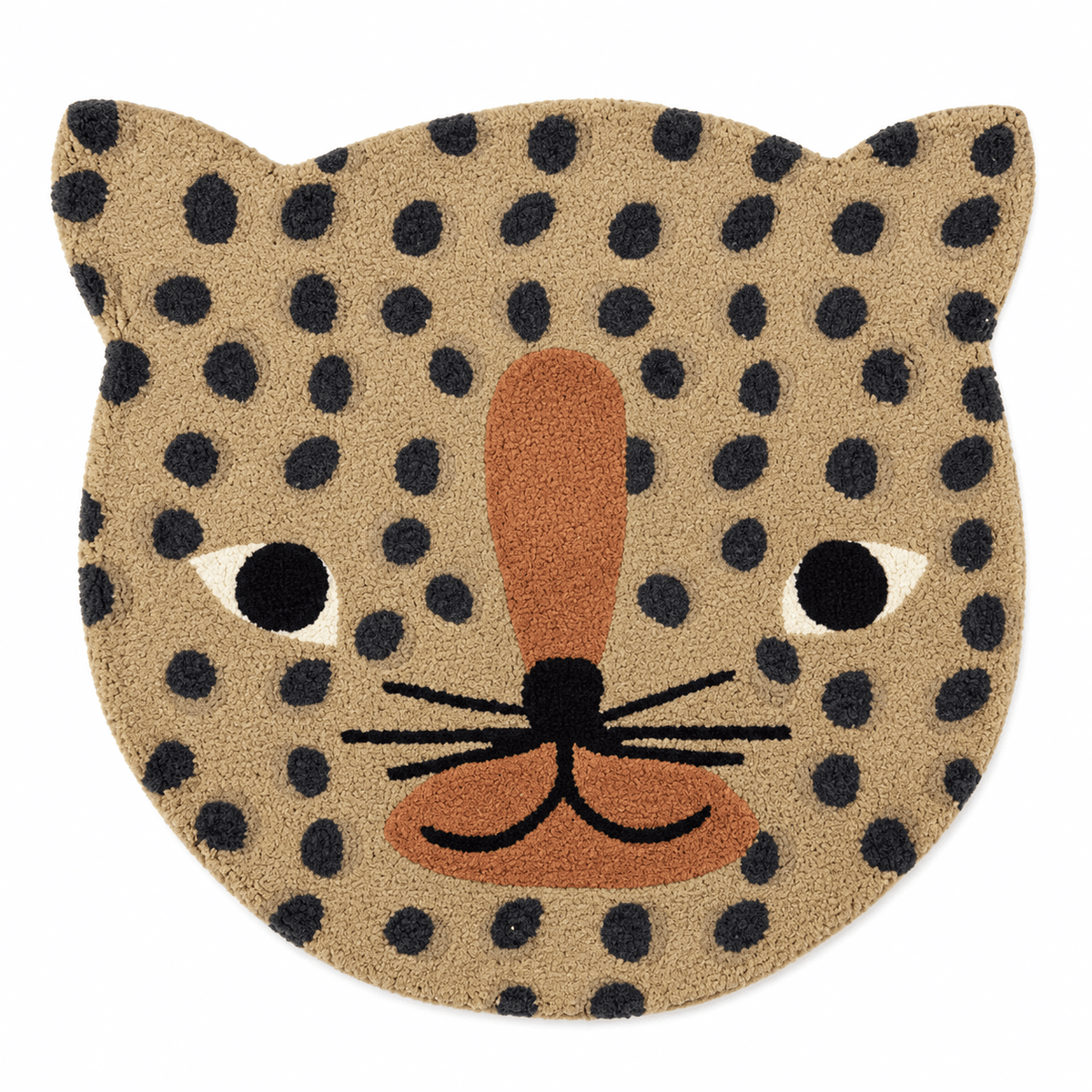 Cocon Montessori Tapis Peluche Tête D'Animal