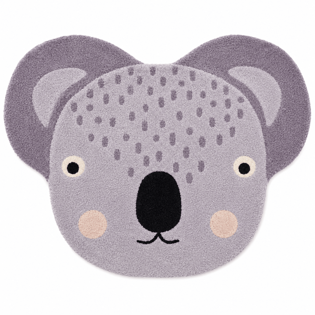 Cocon Montessori Tapis Peluche Tête D'Animal