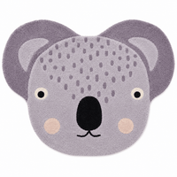 Cocon Montessori Tapis Peluche Tête D'Animal