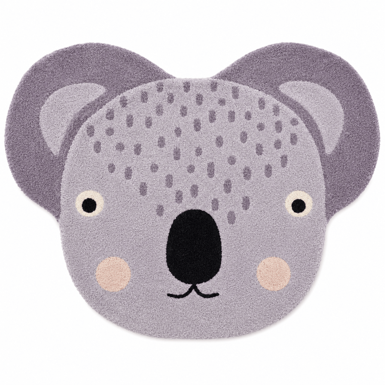Cocon Montessori Tapis Peluche Tête D'Animal
