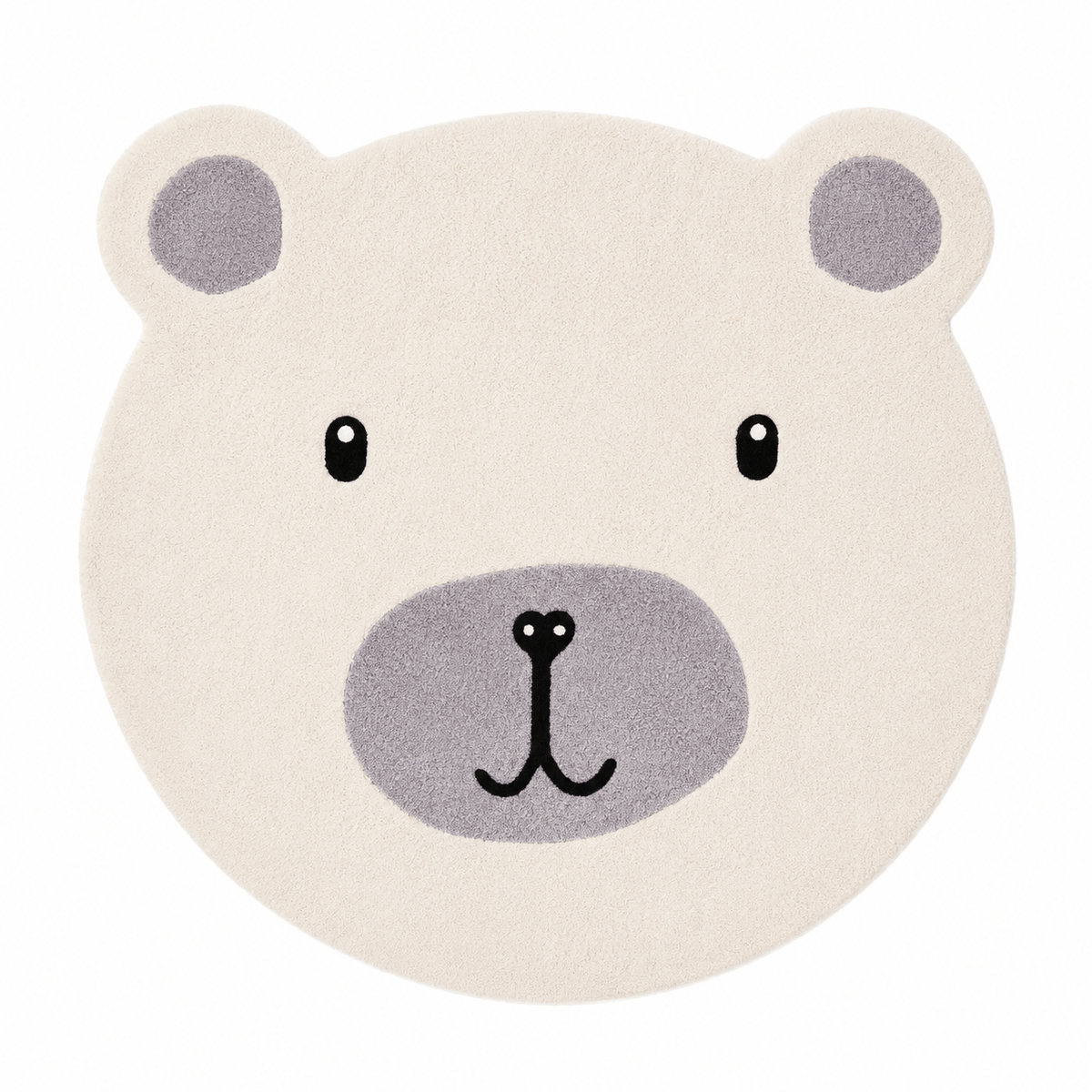 Cocon Montessori Tapis Peluche Tête D'Animal