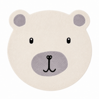 Cocon Montessori Tapis Peluche Tête D'Animal