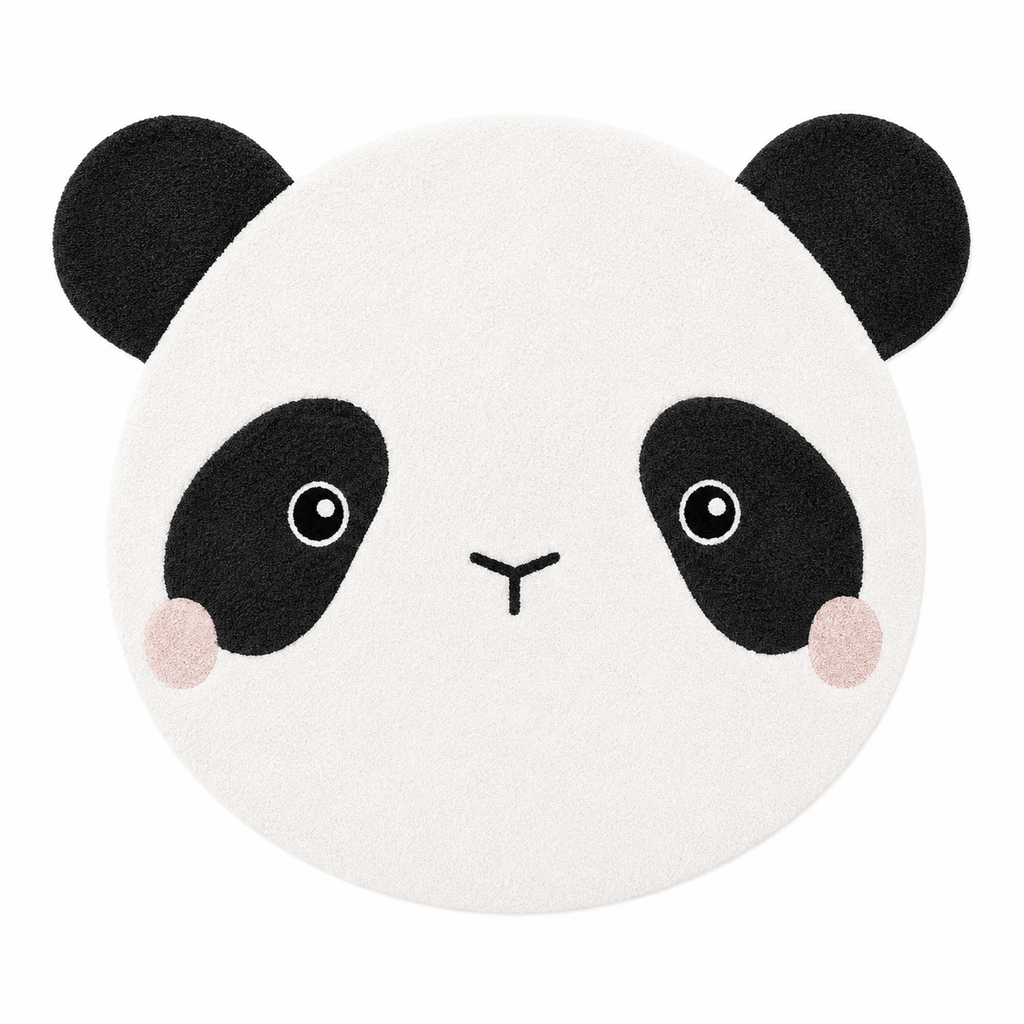 Cocon Montessori Tapis Peluche Tête D'Animal