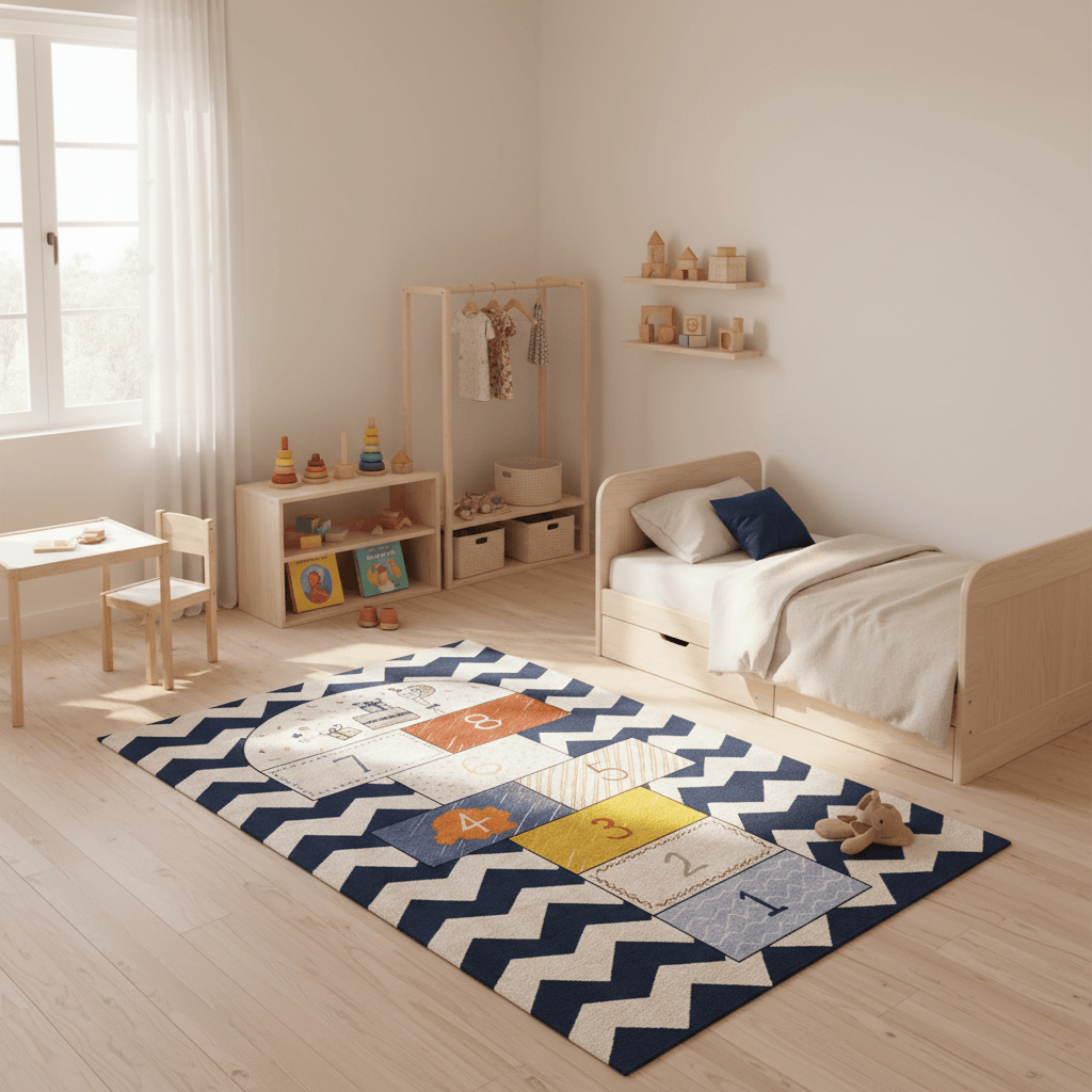Cocon Montessori Tapis Pour Enfant Marelle