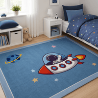 Cocon Montessori Tapis Pour Enfant Motif Astronaute