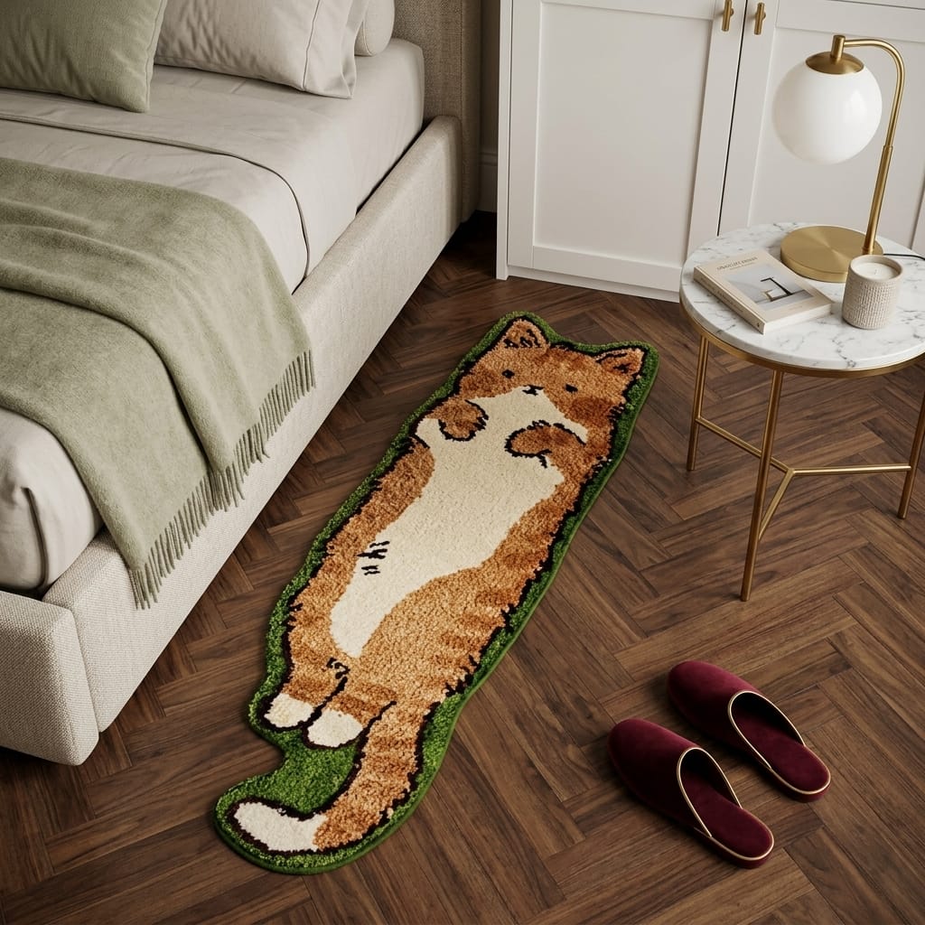 Cocon Montessori Tapis Pour Enfant Motif Chat