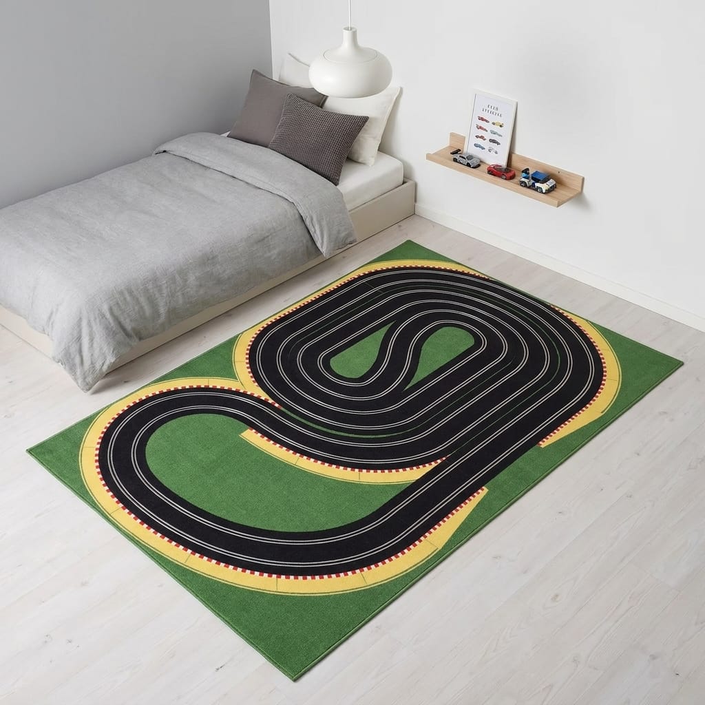 Cocon Montessori Tapis Pour Enfant Motif Circuit De Course