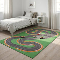 Cocon Montessori Tapis Pour Enfant Motif Circuit De Course