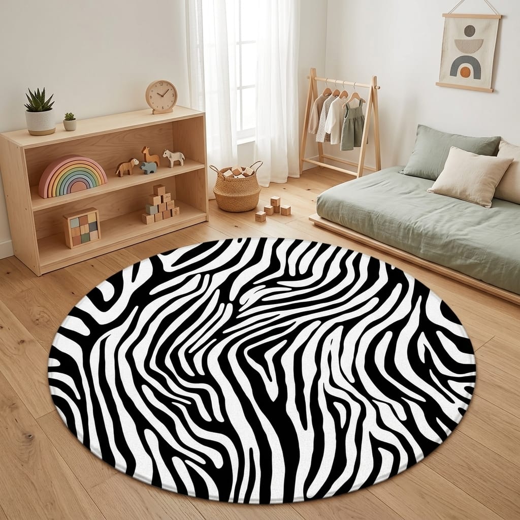 Cocon Montessori Tapis Pour Enfant Motif Leopard