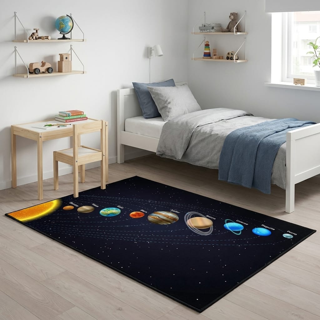 Cocon Montessori Tapis Pour Enfant Systeme Solaire