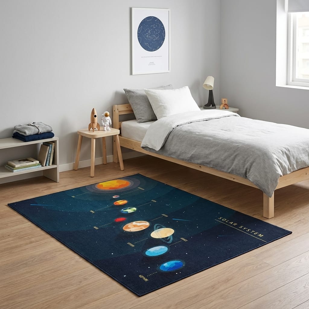Cocon Montessori Tapis Pour Enfant Systeme Solaire