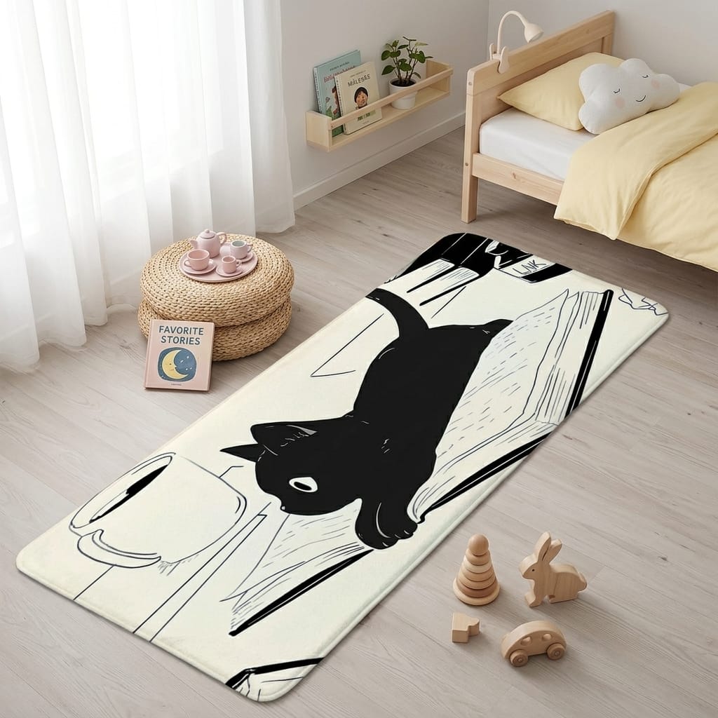 Cocon Montessori Tapis Pour Enfants Chats