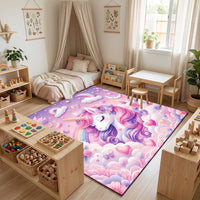 Cocon Montessori Tapis Pour Filles Licorne